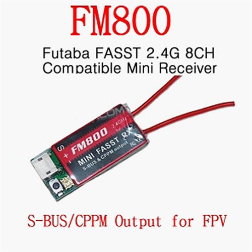 KS-Servo FM800 S.BUS PPM 2.4G Futaba FASST Compatible Dual Antenna Receiver